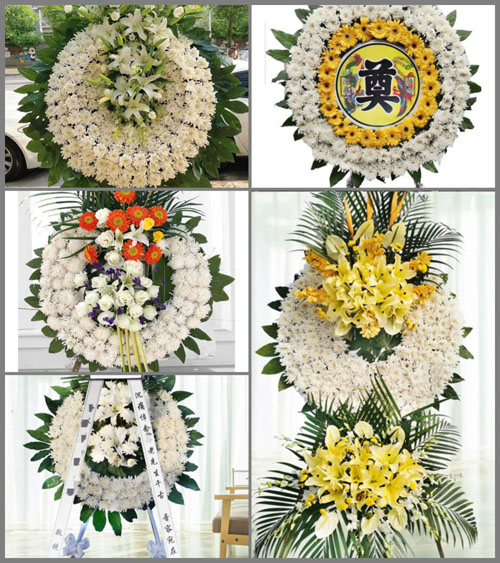 安徽宿州市灵璧县下楼镇龙山村花圈速递